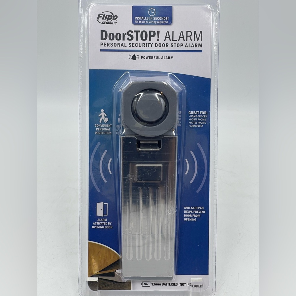 Flipo: Door Stop Personal Security Alarm
